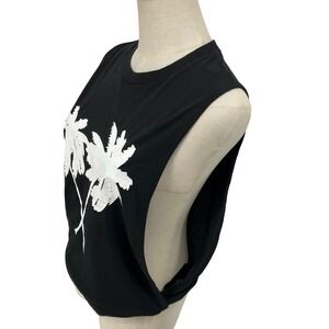 CHRLDR Black Tank Open Sides Sleeveless XS Egdy Summer Casual Cover Up Layering